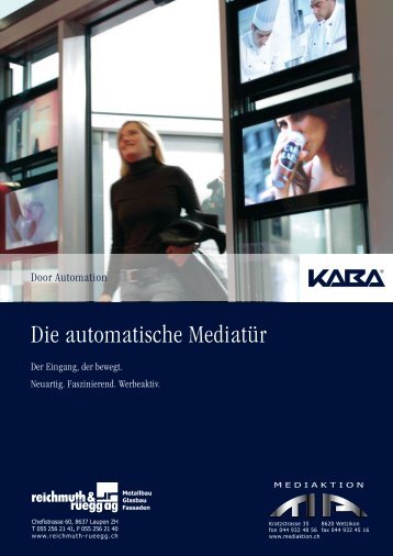 Download Informationen / PDF Media Door - Reichmuth & Rüegg AG