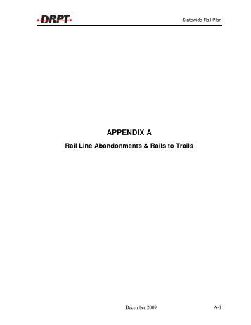 Appendix A - Virginia Department of Rail and Public Transportation ...