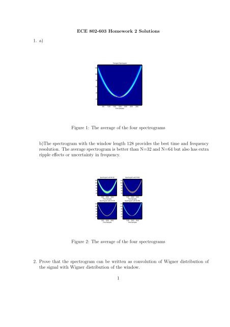 Ece 802 603 Homework 2 Solutions 1 A Figure 1 The Average Of