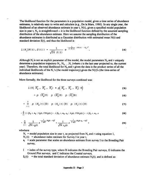 A. Status of the Spectacled Eider - U.S. Fish and Wildlife Service