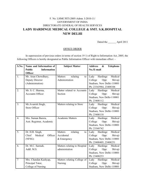 lady hardinge medical college & smt. skhospital new delhi