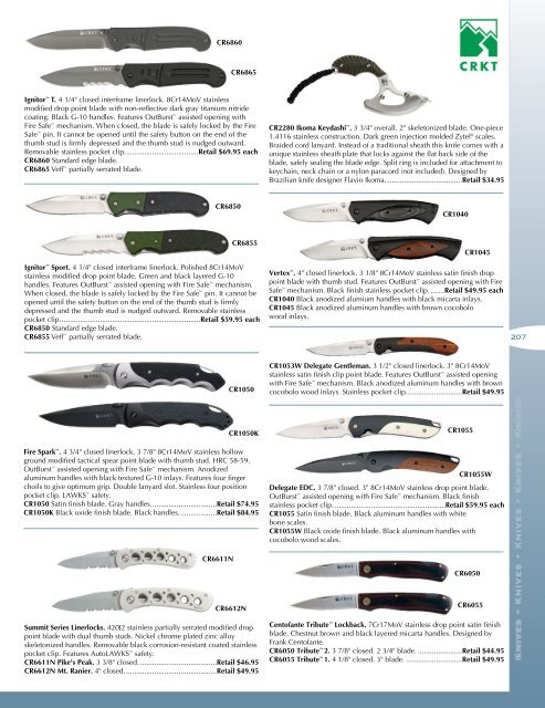 ARMED katalog noze 2013