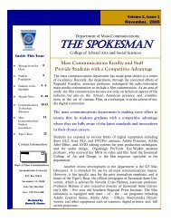 THE SPOKESMAN - Savannah State University