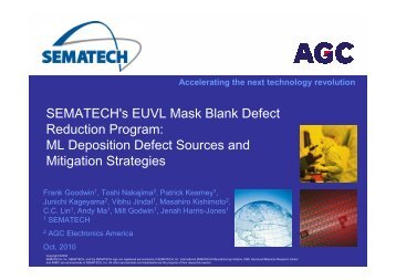 SEMATECH's EUVL Mask Blank Defect Reduction Program: ML ...