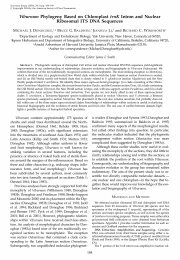 Viburnum Phylogeny Based on Chloroplast trnK Intron and Nuclear ...