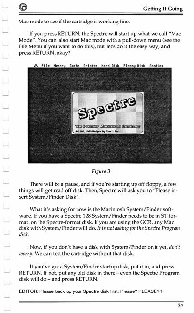 Spectre GCR Manual Manuals - Atari Documentation Archive