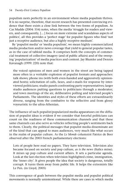 Twenty-First Century Populism: The Spectre of Western European ...