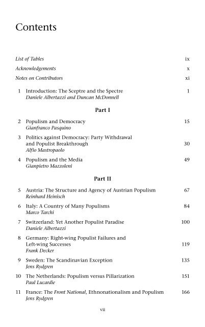 Twenty-First Century Populism: The Spectre of Western European ...