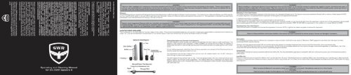 Spectre II Manual - SWR