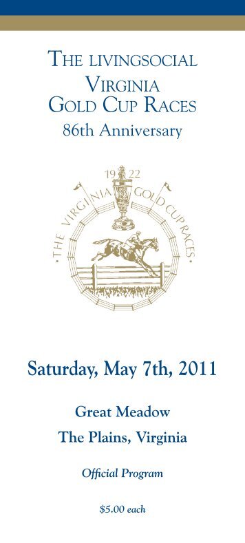 Saturday, May 7th, 2011 - Virginia Gold Cup