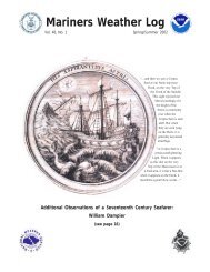 Mariners Weather Log - Voluntary Observing Ship Program - NOAA