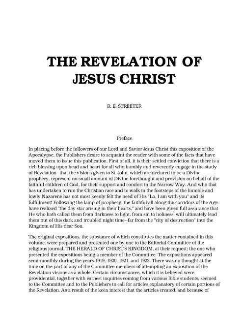 The Revelation of Jesus Christ - The Herald