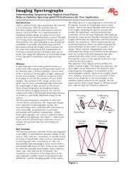 Imaging Spectrographs Tech Note - Center for Detectors