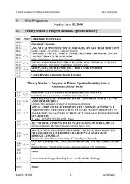 11 Daily Programme Sunday, June 15, 2008 11.1 Plenary Session I ...