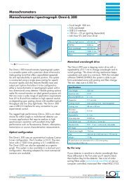 Monochromators Monochromator/spectrograph Omni-λ ... - L.O.T.-Oriel