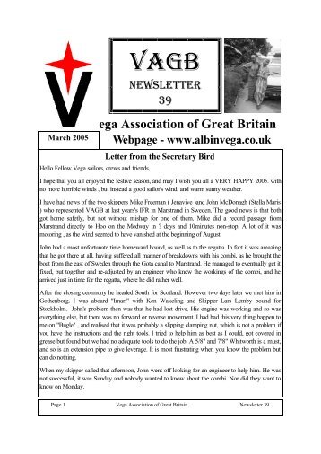 Steve Birch (Hon. Treasurer VAGB) - The Vega Association of Great ...