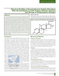 Chemical Stability of Dexamethasone Sodium Phosphate After ...