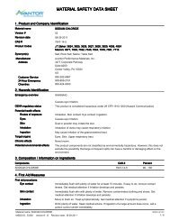 MSDS ( Material Safety Data Sheet ) - Avantor Performance Materials