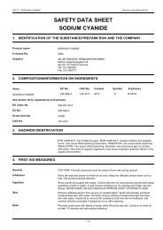 SAFETY DATA SHEET SODIUM CYANIDE