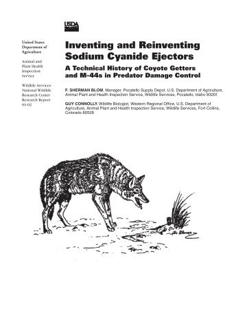 Inventing and Reinventing Sodium Cyanide Ejectors - aphis - US ...