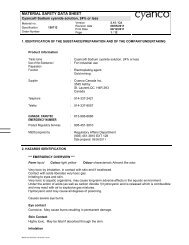 Cyanco® Sodium cyanide solution, 24 or less - EN MSDS