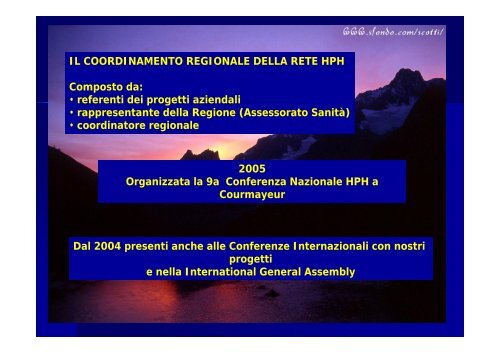 la rete HPH Valle d'Aosta presentazione.pdf - Azienda USL Valle d ...