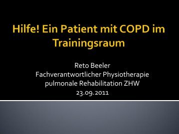 Hilfe! Ein Patient mit COPD im Trainingsraum