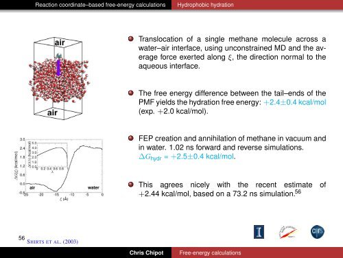 Free-energy calculations - Theoretical Biophysics Group