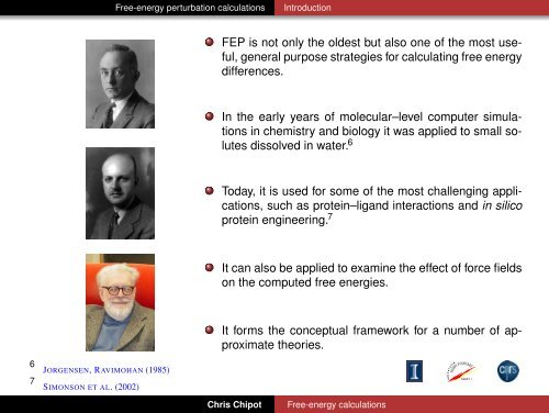 Free-energy calculations - Theoretical Biophysics Group