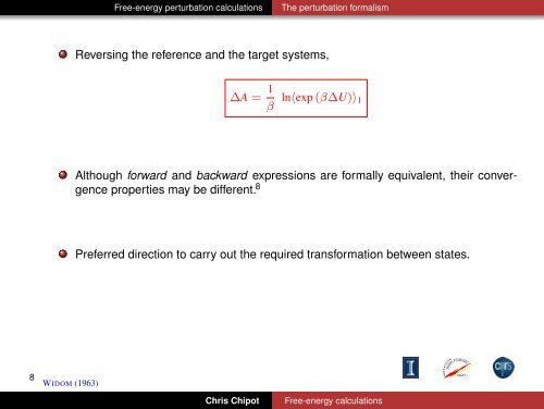 Free-energy calculations - Theoretical Biophysics Group