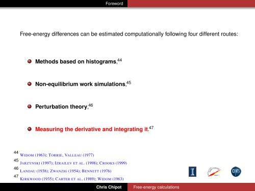 Free-energy calculations - Theoretical Biophysics Group