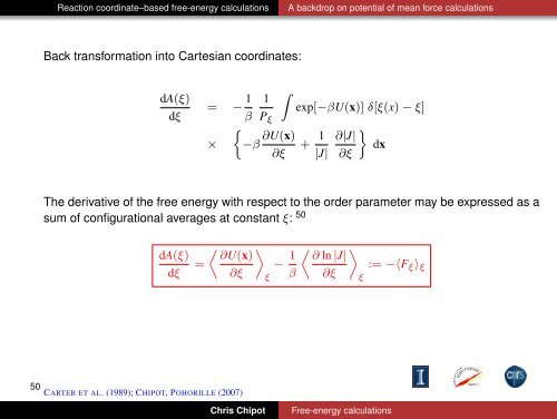 Free-energy calculations - Theoretical Biophysics Group