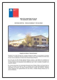 Historia Hospital Nicolás Naranjo de Vallenar - Biblioteca Ministerio ...