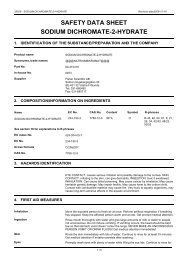 safety data sheet sodium dichromate-2-hydrate - Fisher Scientific