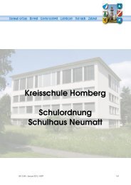 Schulhausordnung - Reinach