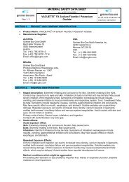 MATERIAL SAFETY DATA SHEET VACUETTE® FX Sodium ...