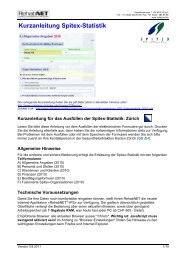 Kurzanleitung Spitex-Statistik