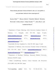 Monosodium glutamate-induced diabetic mice are ... - Carcinogenesis