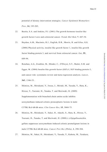 Monosodium glutamate-induced diabetic mice are ... - Carcinogenesis