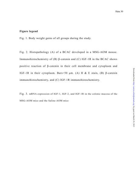 Monosodium glutamate-induced diabetic mice are ... - Carcinogenesis