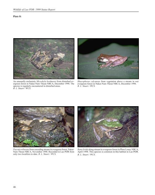 Wildlife of Lao PDR: 1999 Status Report - IUCN