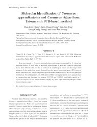 Molecular identification of Uromyces appendiculatus and Uromyces ...