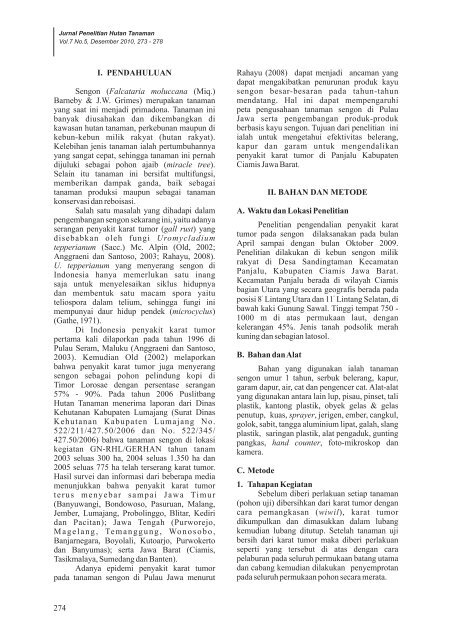 jurnal PHT Vol_7_No5_2010... - Pusat Litbang Hutan Tanaman