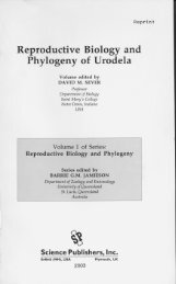 Reproductive Biology and Phylogeny of Urodela - Southeastern ...