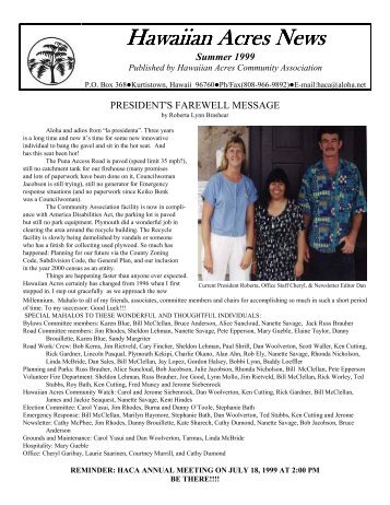 Hawaiian Acres News Hawaiian Acres News