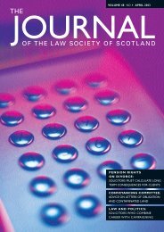 Law Society of Scotland - The Journal Online