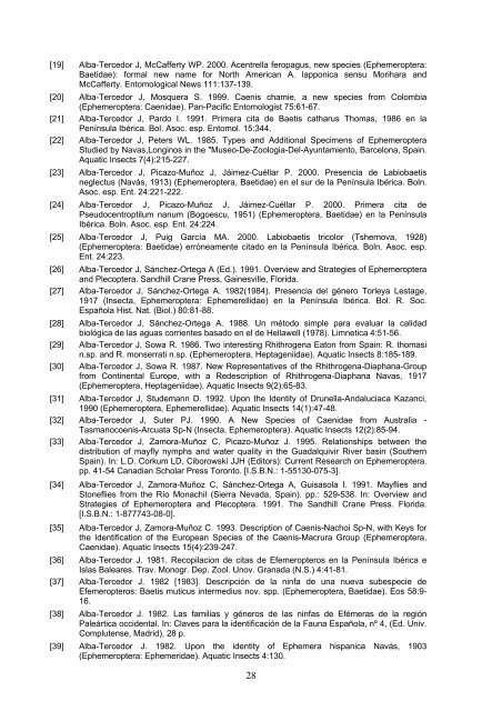 Deliverable No. 189 Indicator value database for Ephemeroptera ...