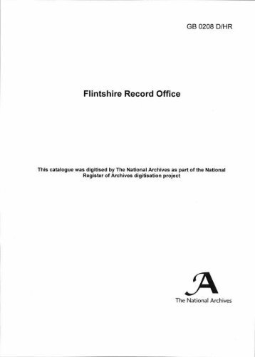 Flintshire Record Office - The National Archives