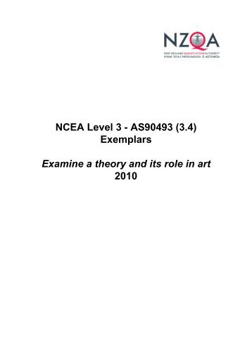 NCEA Level 3 - AS90493 Exemplars - NZQA
