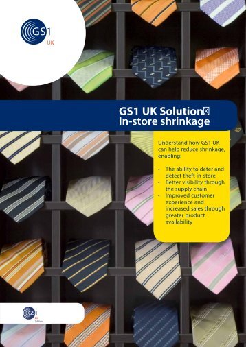 GS1 UK Solution: In-store shrinkage